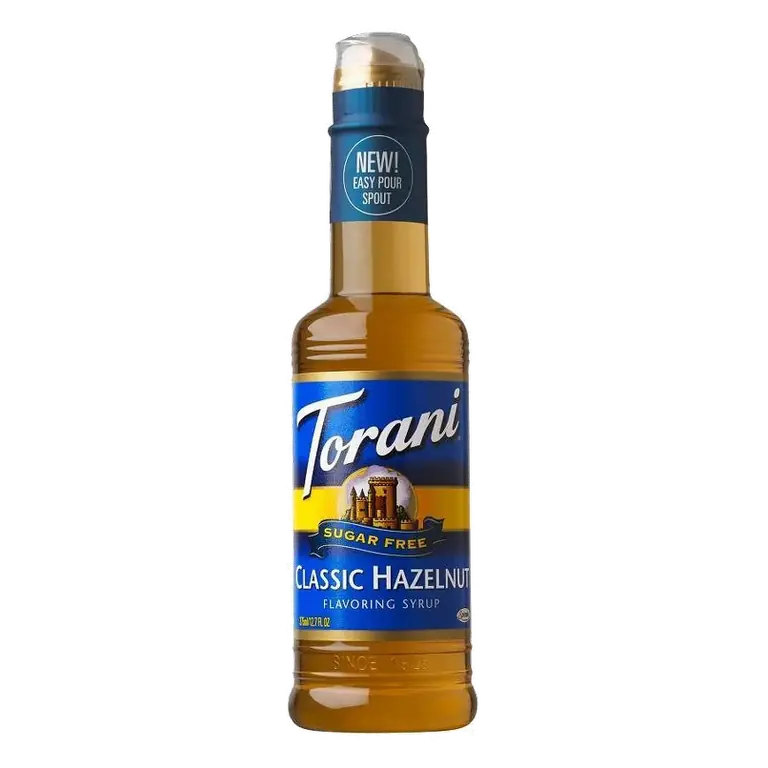 Torani Sugar Free Hazelnut Syrup for Coffee Drinks and Desserts, 12.7 fl oz