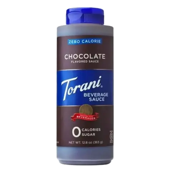 Torani Zero Calorie Sugar Free Chocolate Sauce for Coffee Lattes and Milkshakes, 12.8oz