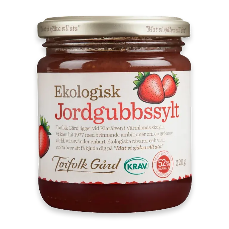 Jordgubbsylt 320g KRAV