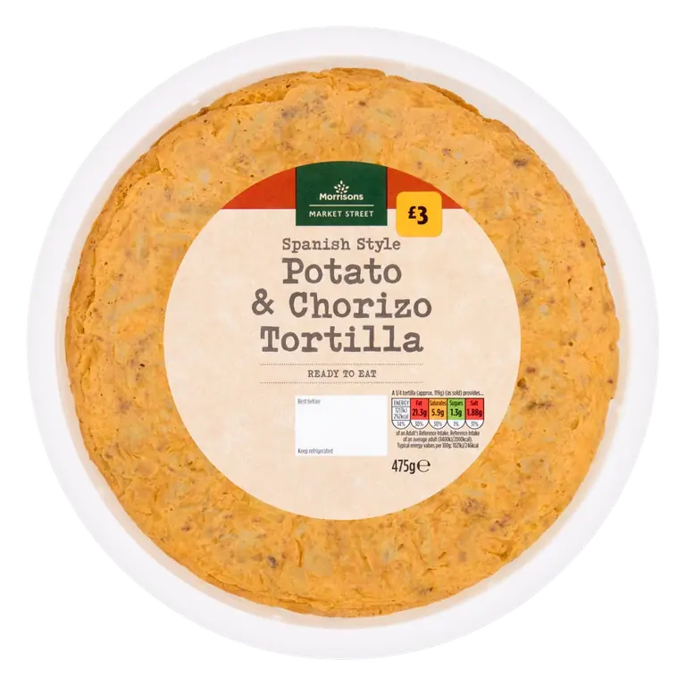 Morrisons Deli Spanish Style Potato & Chorizo Tortilla