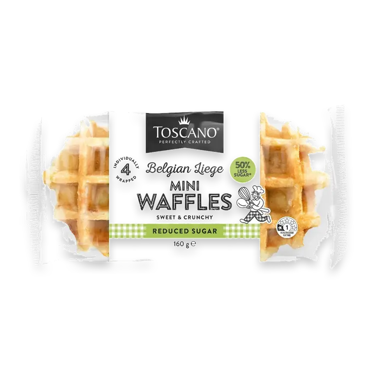 Belgian Liege Mini Waffles Reduced Sugar