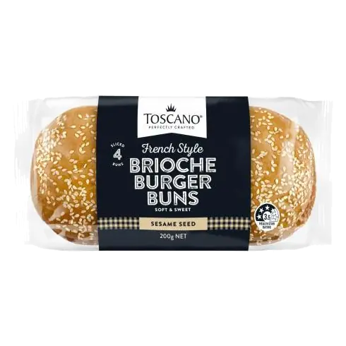 Sesame Brioche Burger Bun