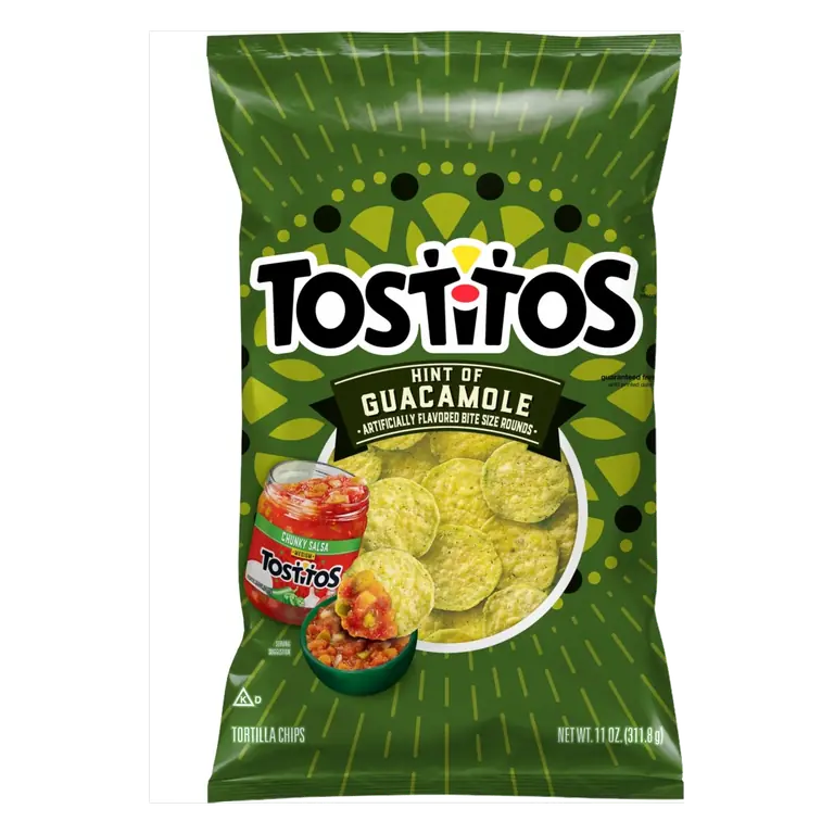 Hint of Guacamole Bite Size Rounds Tortilla Chips