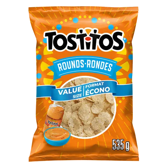Rounds Tortilla Chips Value Size 525 g