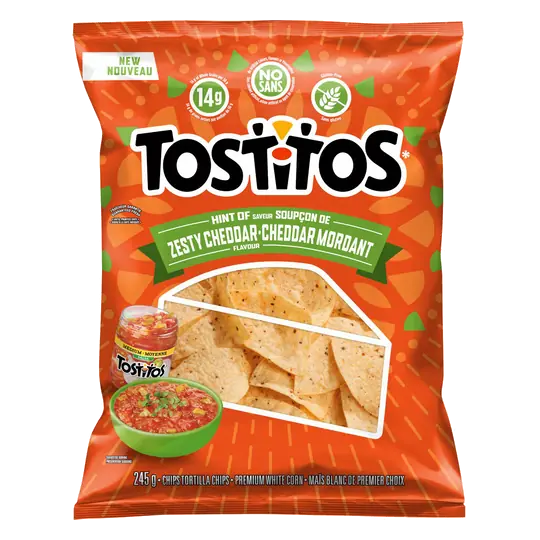 Tortilla Chips Hint Of Zesty Cheddar 245 g