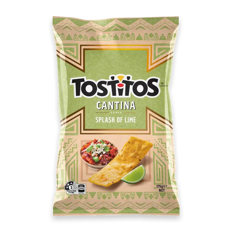 Tortilla Chips Share Pack Splash of Lime