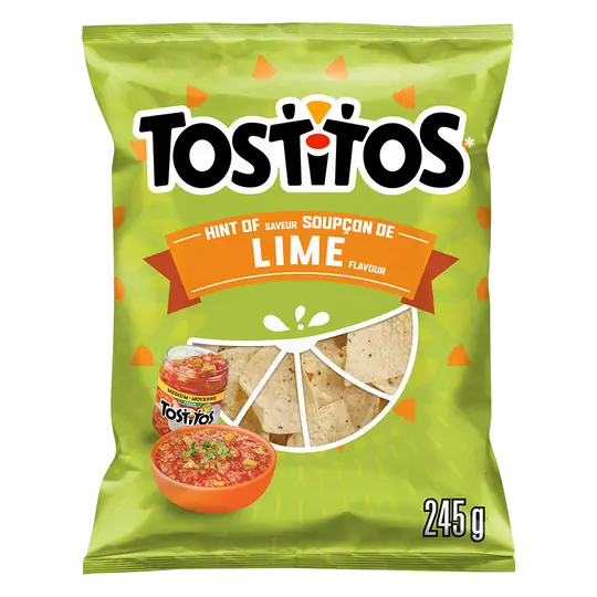 Tortilla Chips Restaurant Style Hint of Lime 245 g