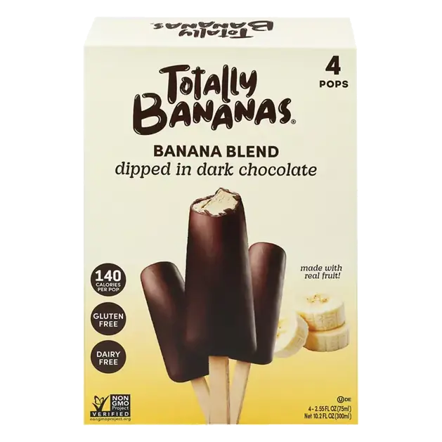 Banana Blend Dipped in Dark Chocolate Pops