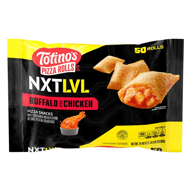 NXT LVL Buffalo Style Chicken Pizza Rolls Snacks - 50 ct Frozen