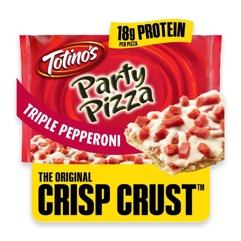 Party Pizza Triple Pepperoni Oven Ready 18g Protein Thin Crust Frozen Pizza