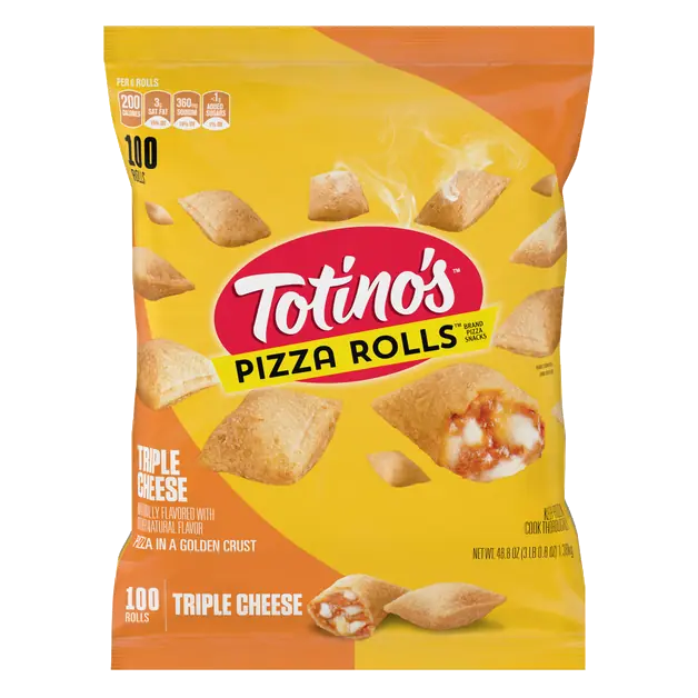 Triple Cheese Pizza Rolls Snacks - 100 ct Frozen