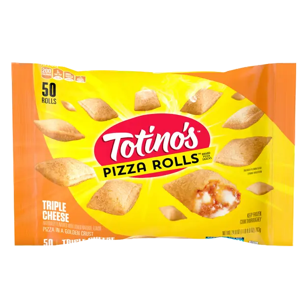 Triple Cheese Pizza Rolls Snacks - 50 ct Frozen