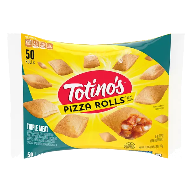 Triple Meat Pizza Rolls Snacks - 50 ct Frozen