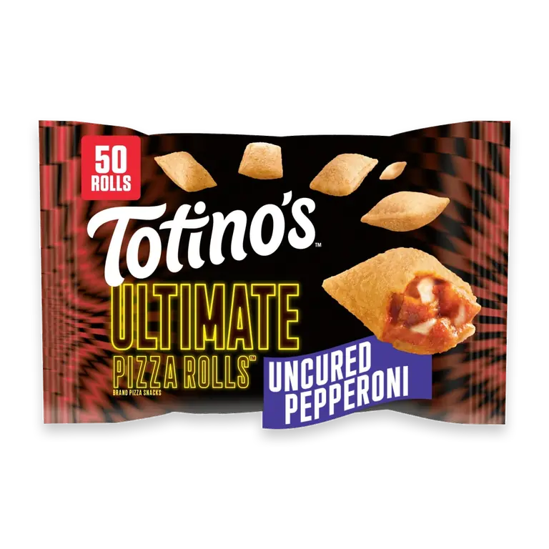 Ultimate Frozen Appetizers Uncured Pepperoni Flavored Pizza Rolls