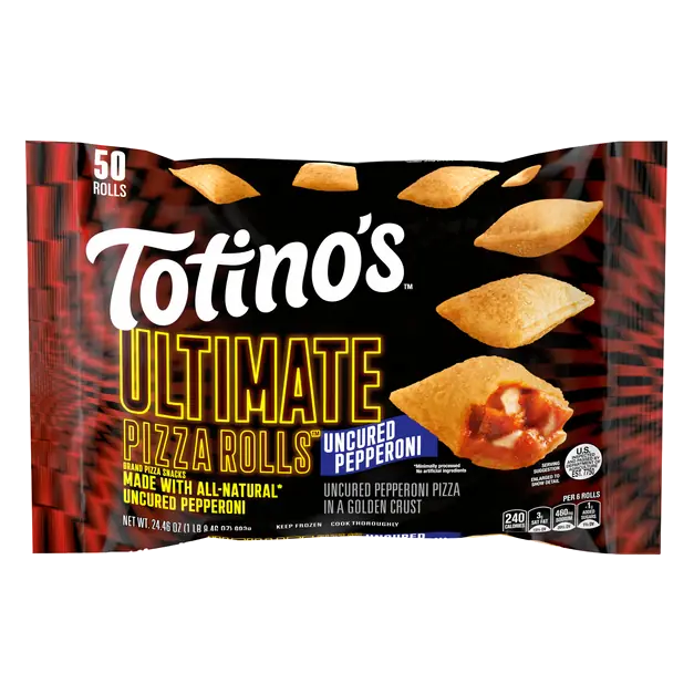 Ultimate Uncured Pepperoni Pizza Rolls Frozen Snacks - 50 ct