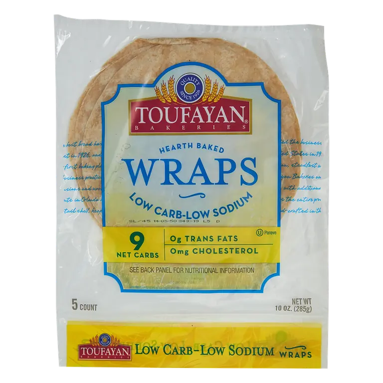 Toufayan Wraps Low Carb 312 g