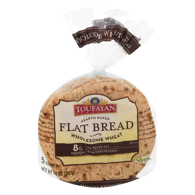 Flat Bread Wholesome Wheat - 5 ct