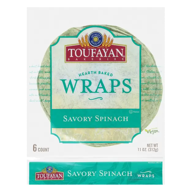 Savory Spinach Wraps - 6 ct