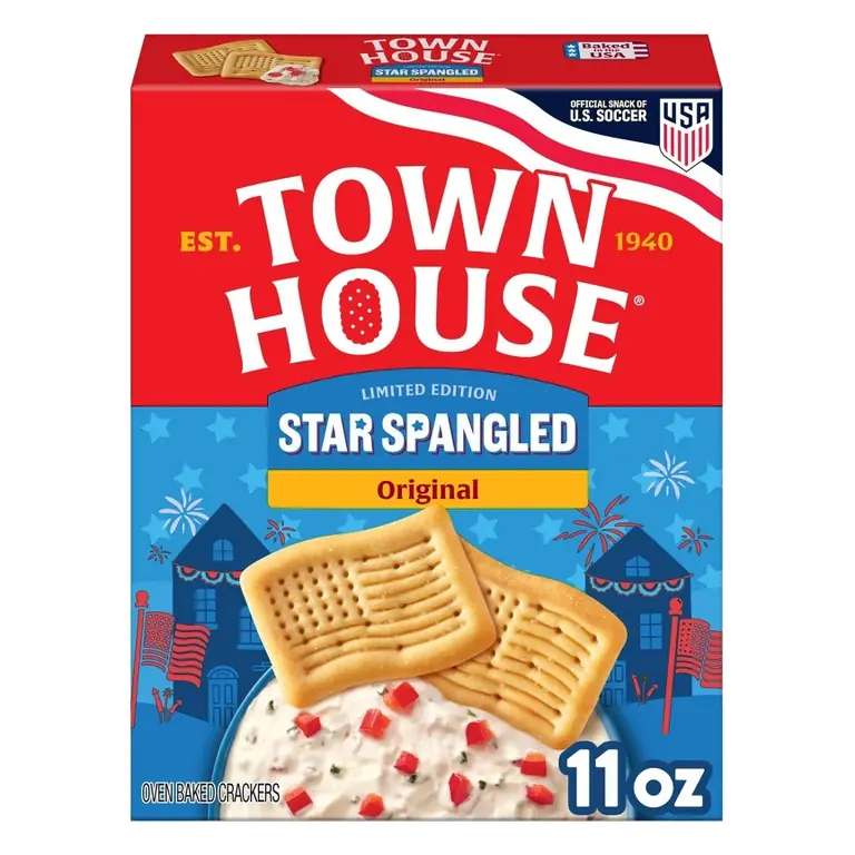 Town House Bakes Crackers Star Spangled Original, 11oz