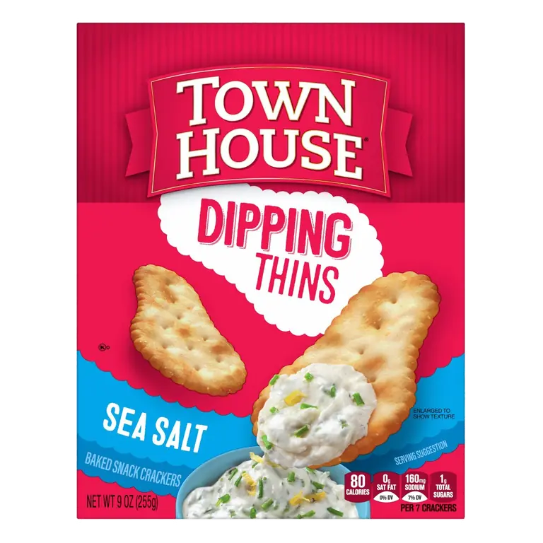 Dipping Thins Sea Salt Baked Snack Crackers