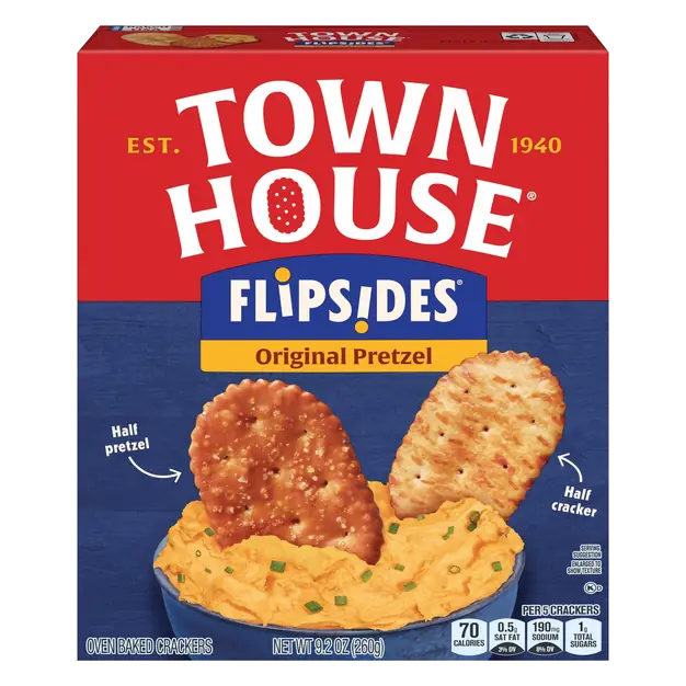 FlipSides Original Pretzel Crackers