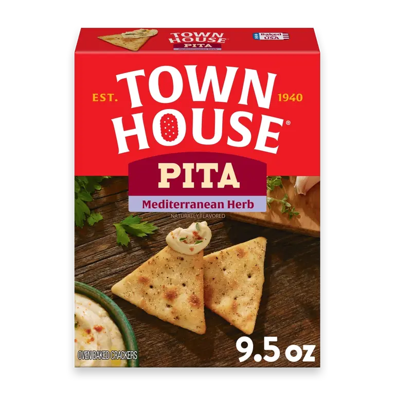 Mediterranean Herb Pita Crackers