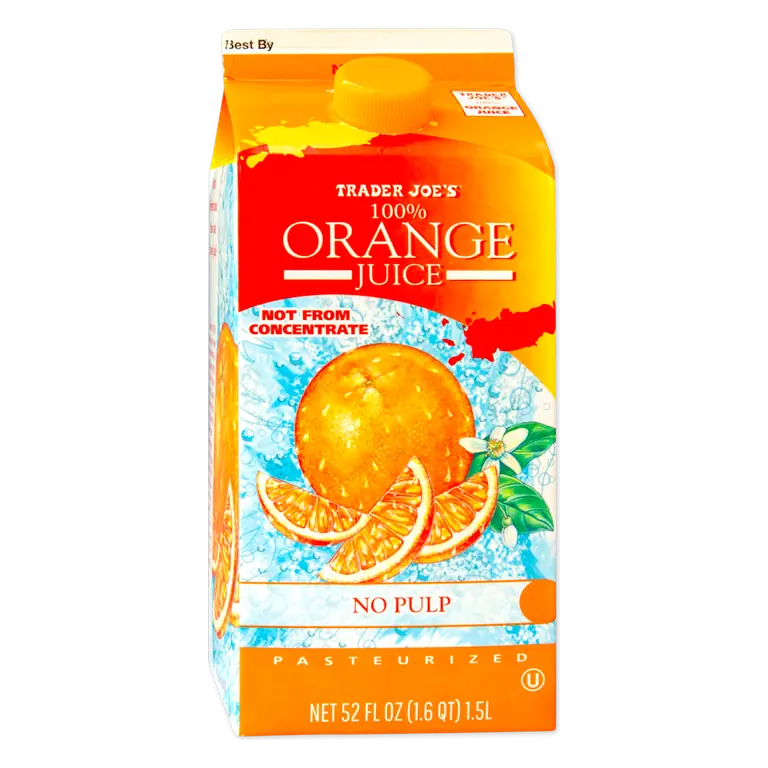 100% Orange Juice No Pulp