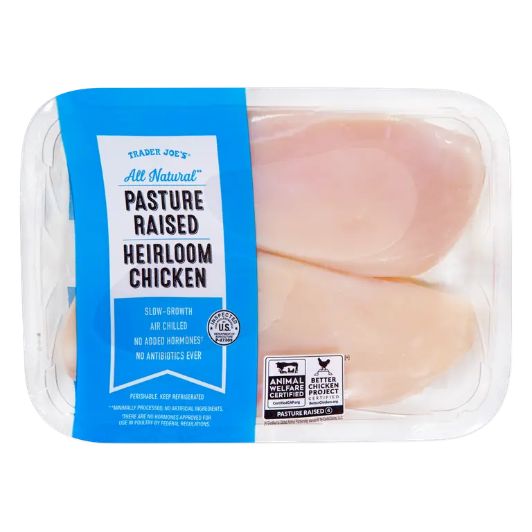 All Natural Pasture Raised Heirloom Chicken Breasts