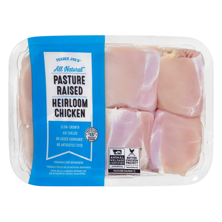 All Natural Pasture Raised Heirloom Chicken Thighs