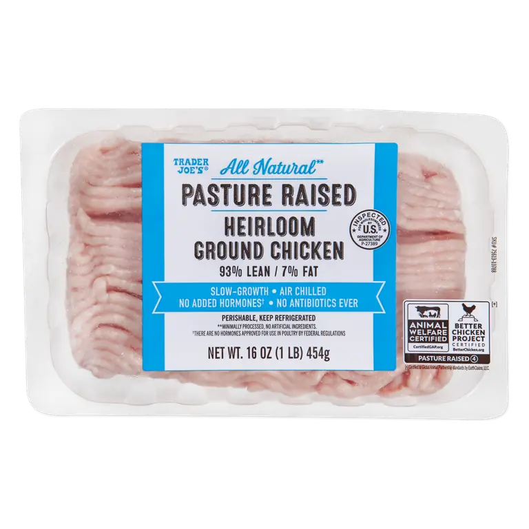 All Natural Pasture Raised Heirloom Ground Chicken