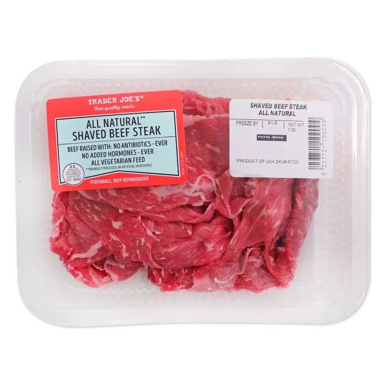 All Natural Shaved Beef Steak