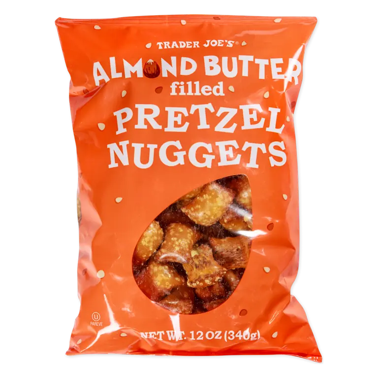 Almond Butter Filled Pretzel Nuggets