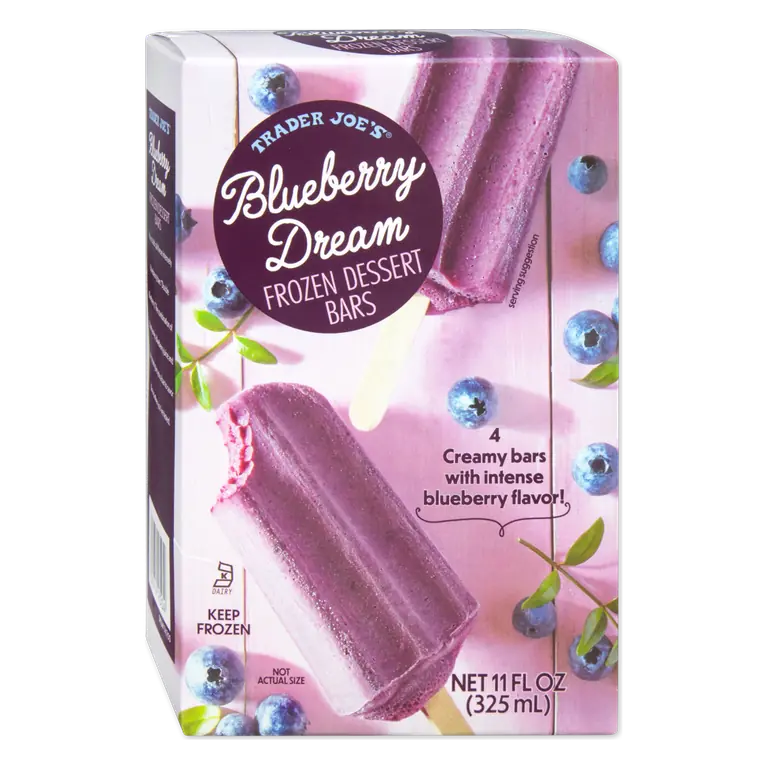Blueberry Dream Frozen Dessert Bars