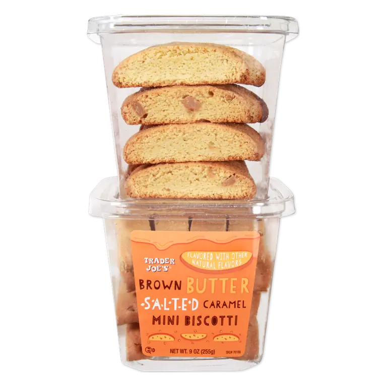 Brown Butter Salted Caramel Mini Biscotti