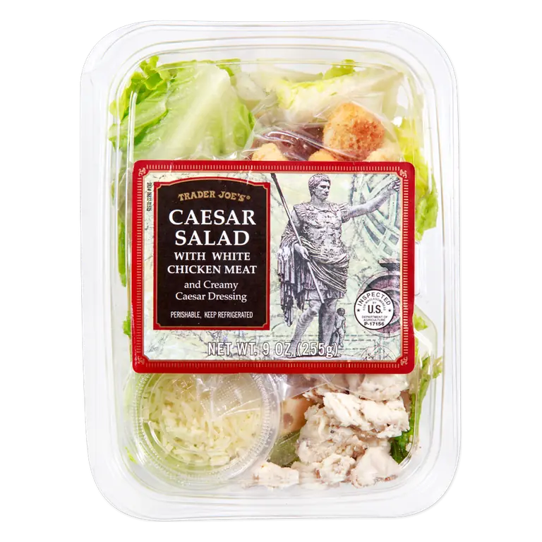 Caesar Salad with White Chicken Meat