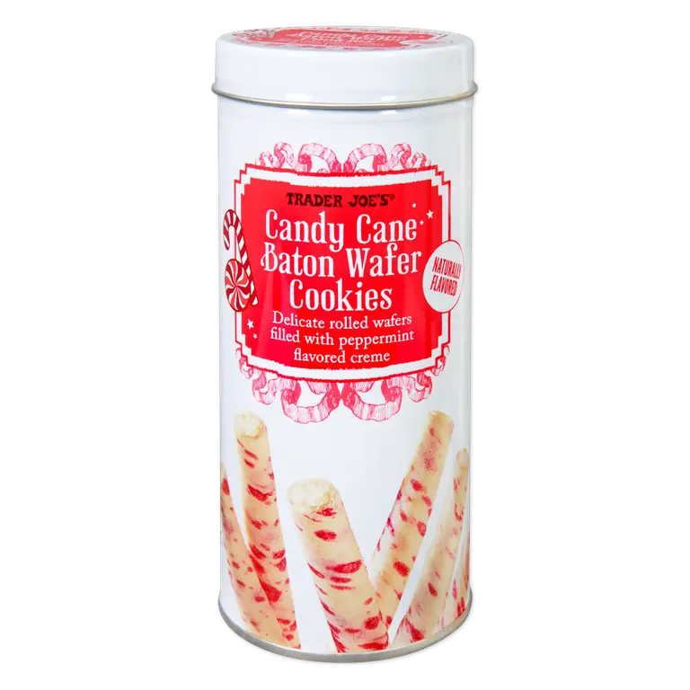 Candy Cane Baton Wafer Cookies