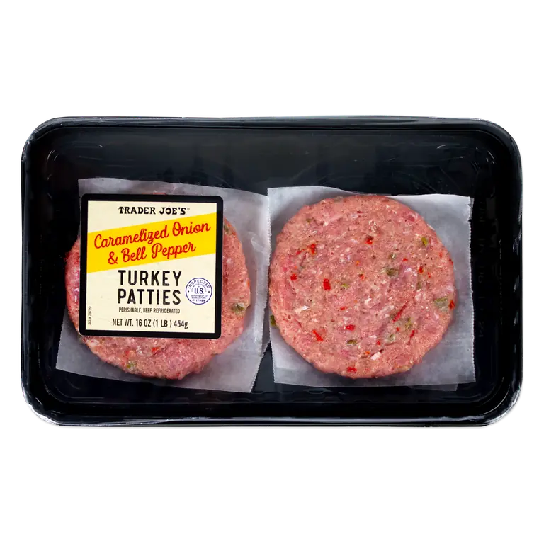 Caramelized Onion & Bell Pepper Turkey Patties