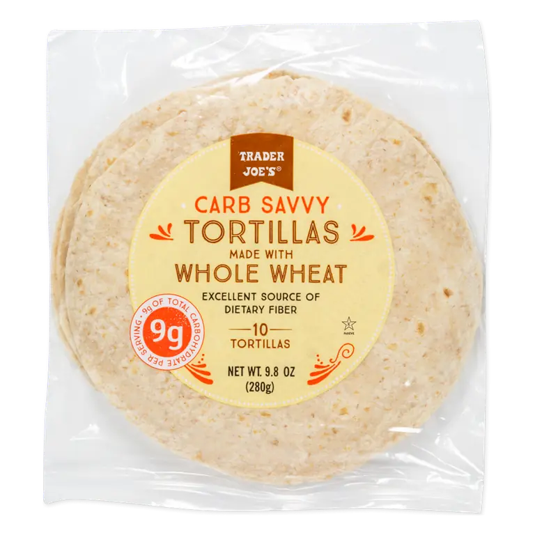 Carb Savvy Tortillas made with Whole Wheat