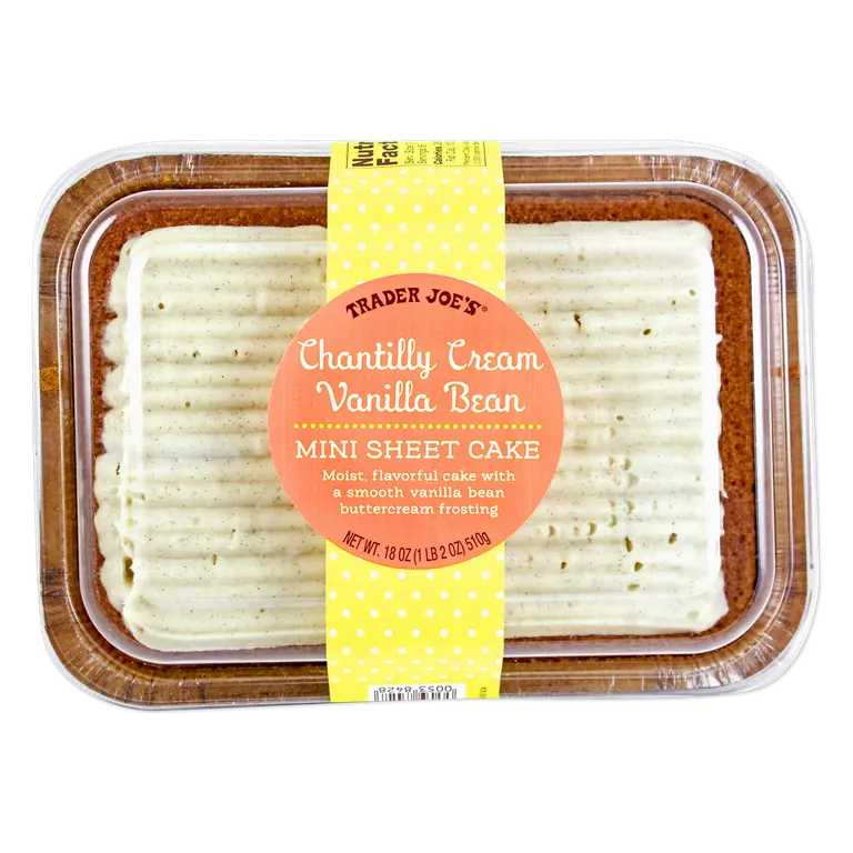 Chantilly Cream Vanilla Bean Mini Sheet Cake