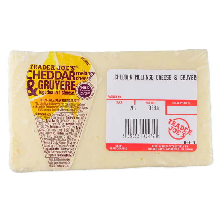 Cheddar & Gruyere Mèlange Cheese