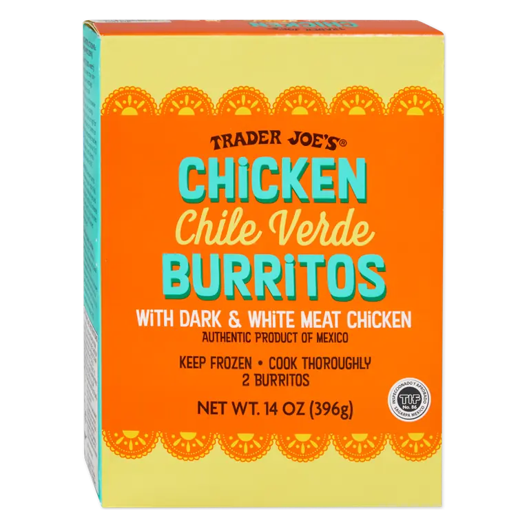 Chicken Chile Verde Burritos