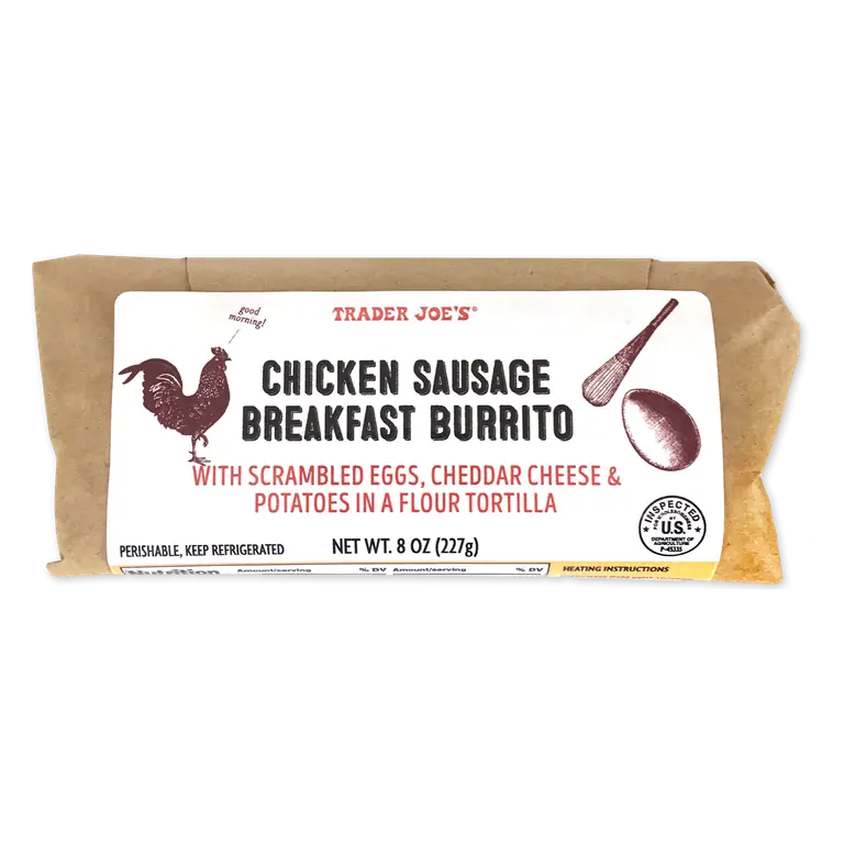 Chicken Sausage Breakfast Burrito