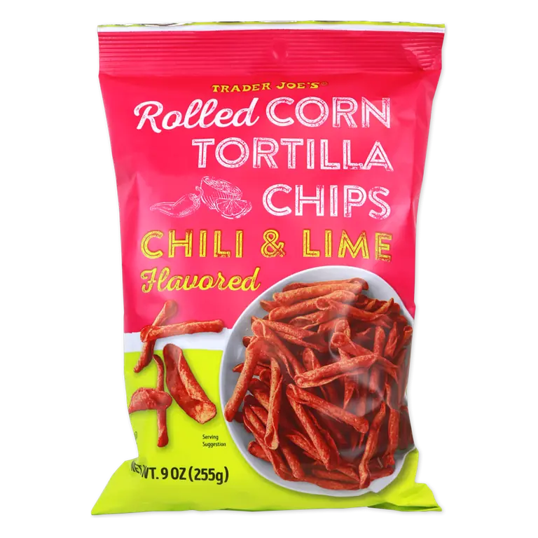Chili & Lime Flavored Rolled Corn Tortilla Chips