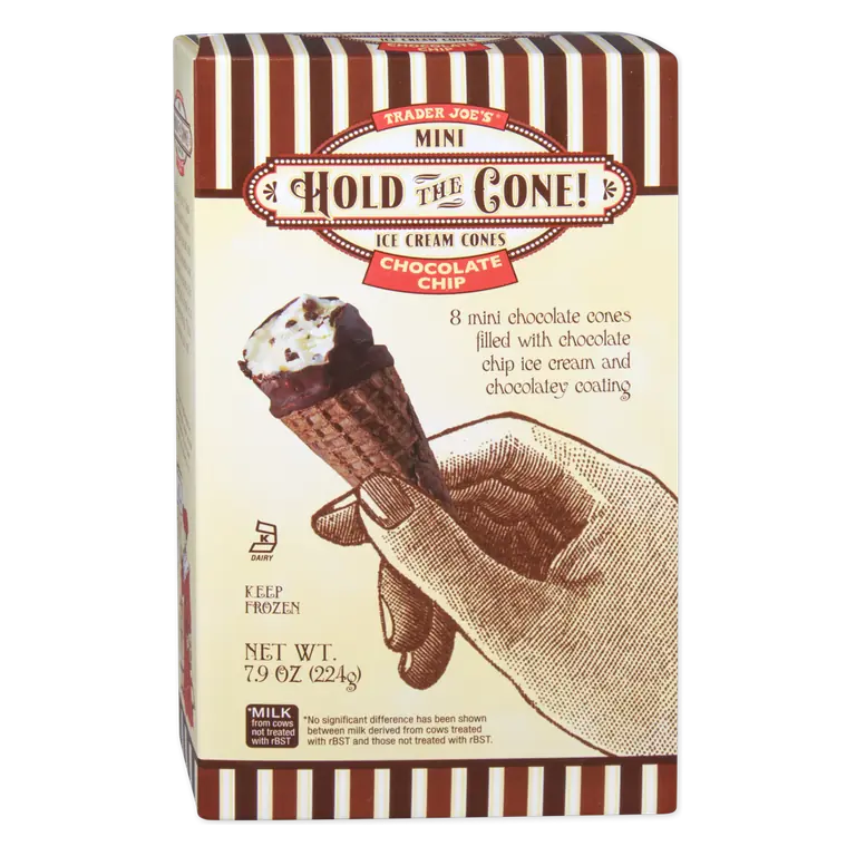 Chocolate Chip Hold the Cone! Mini Ice Cream Cones