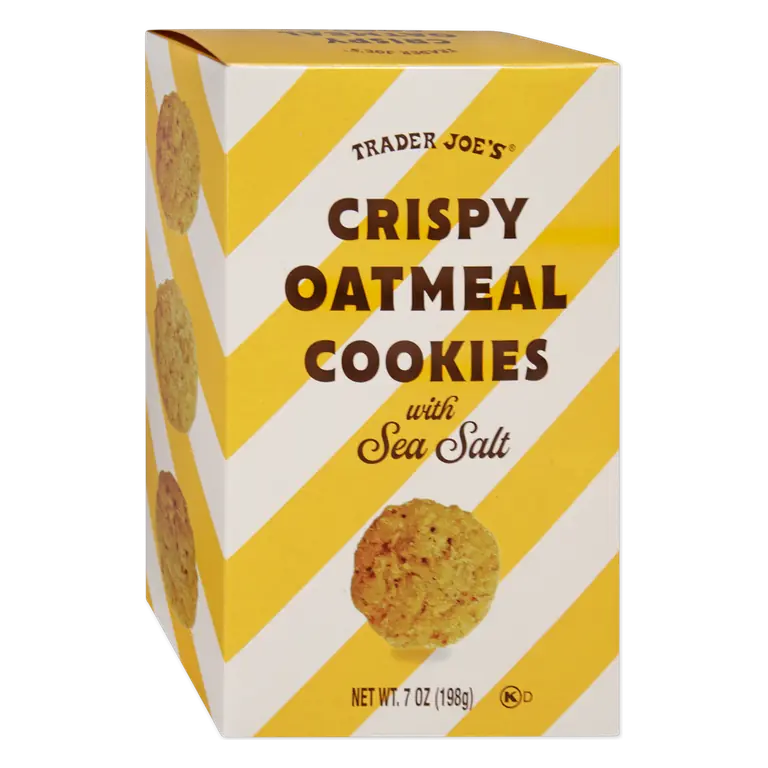 Crispy Oatmeal Cookies with Sea Salt