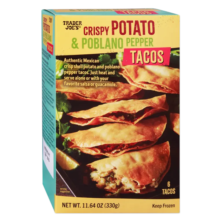 Crispy Potato & Poblano Pepper Tacos