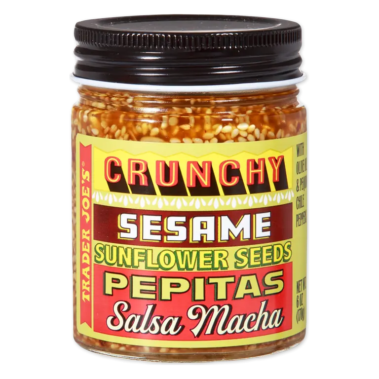 Crunchy Sesame Sunflower Seeds Pepitas Salsa Macha