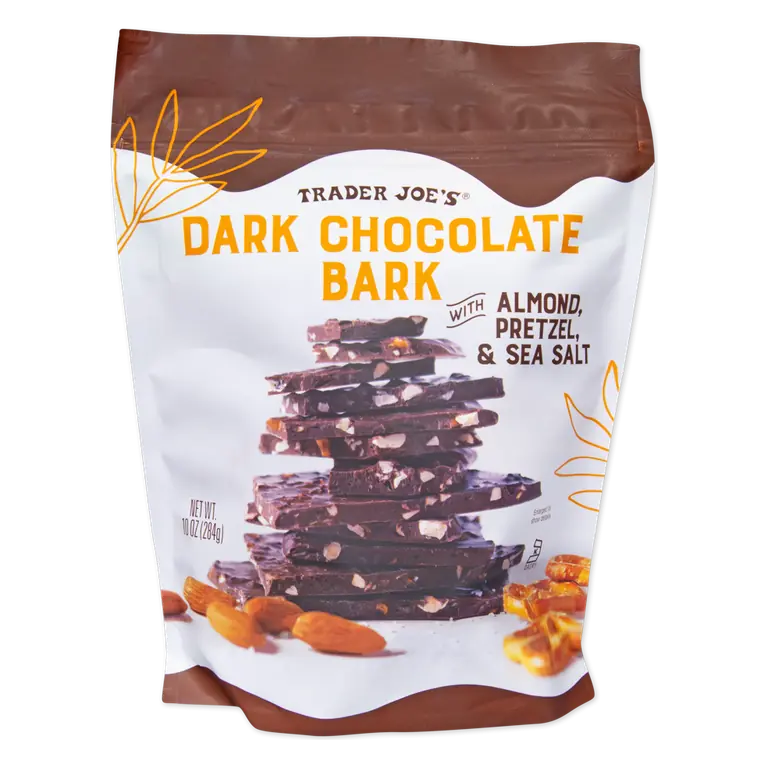 Dark Chocolate Bark with Almond, Pretzel & Sea Salt