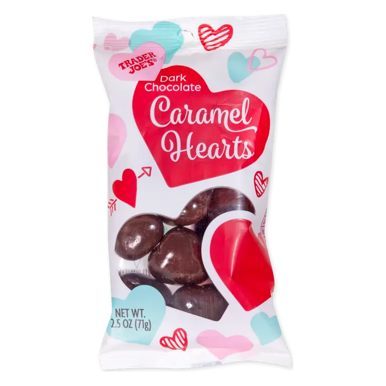 Dark Chocolate Caramel Hearts