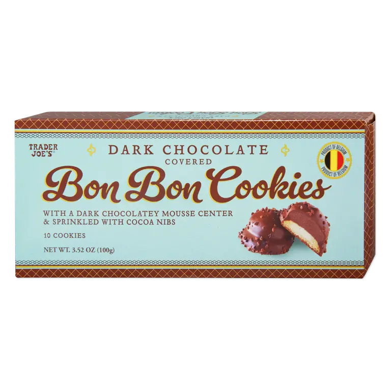 Dark Chocolate Covered Bon Bon Cookies